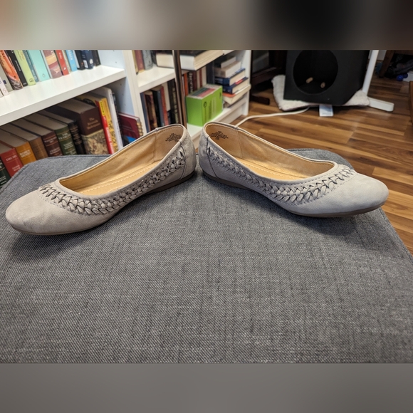 Earth Shoes Grey 9W Ballet Flats - Picture 2 of 5